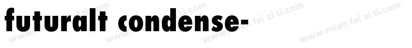 futuralt condense字体转换